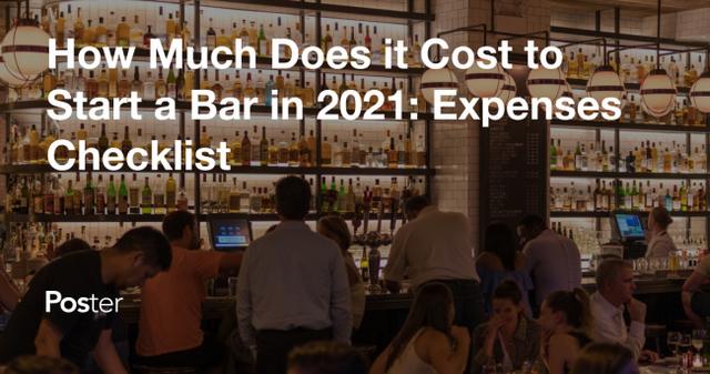 How much does it cost to open a bar in 2024, Expenses Checklist